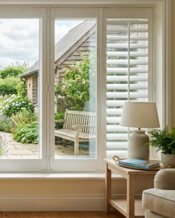 Plantation SHutters Round COrner